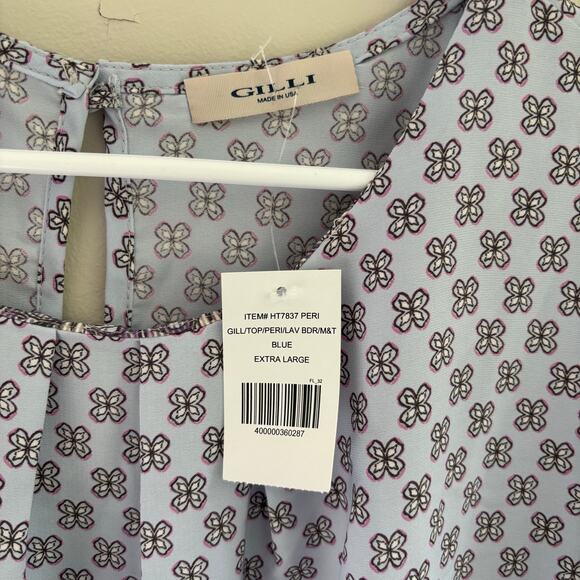 NWT Gilli Floral Top Career Work Wear Size XL - Picture 4 of 9